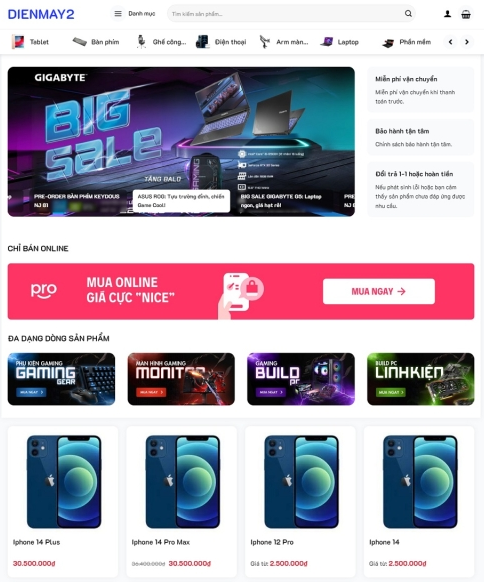 Website công nghệ – CN10